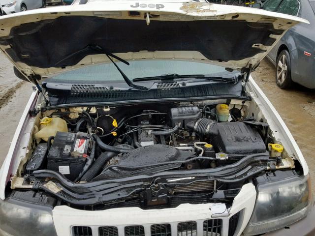 1J4GW48S14C232731 - 2004 JEEP GRAND CHER WHITE photo 7