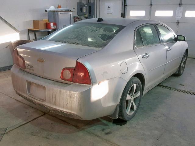 1G1ZC5E09CF215410 - 2012 CHEVROLET MALIBU 1LT ვერცხლისფერი ფოტო 4