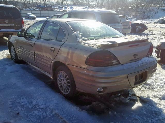 1G2NF52T6YC549550 - 2000 PONTIAC GRAND AM S GOLD photo 3