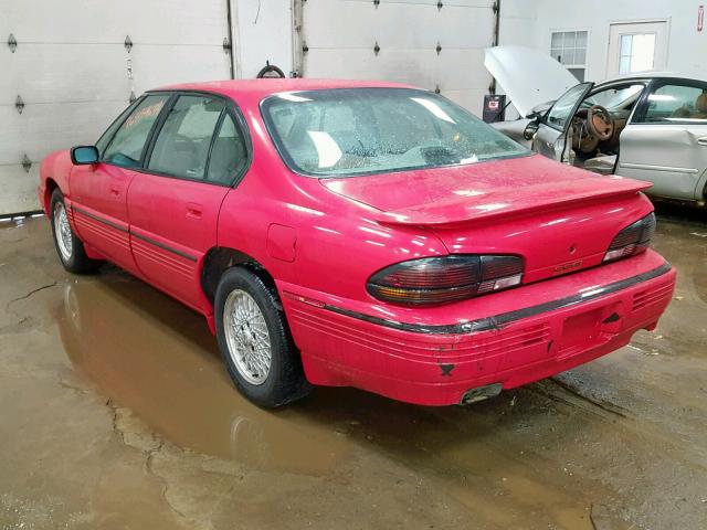 1G2HZ5217R4246517 - 1994 PONTIAC BONNEVILLE RED photo 3