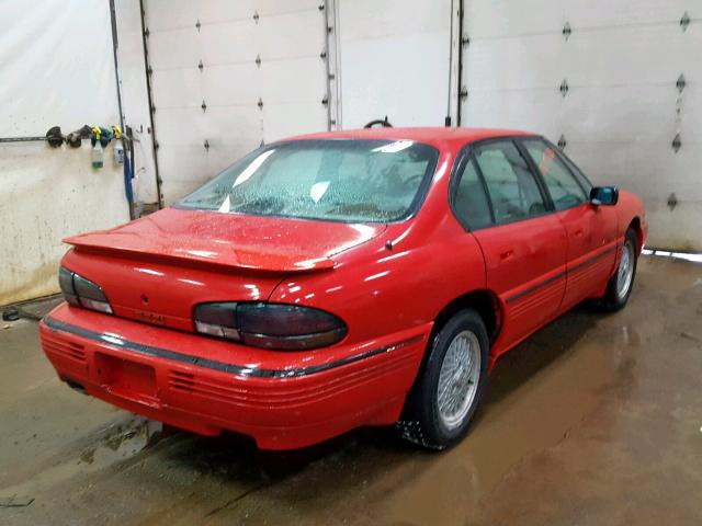 1G2HZ5217R4246517 - 1994 PONTIAC BONNEVILLE RED photo 4