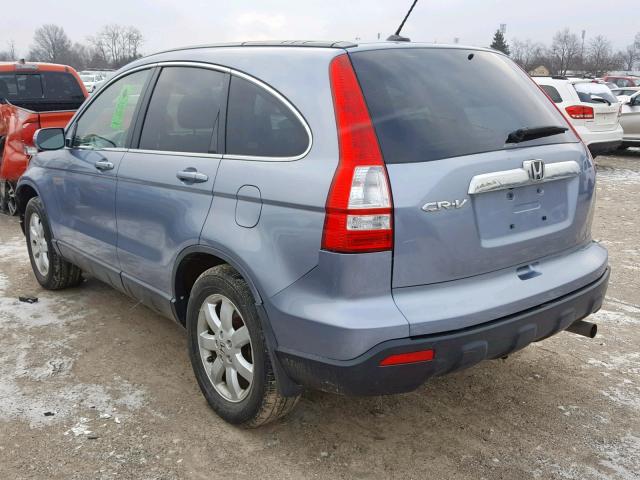 JHLRE487X9C014746 - 2009 HONDA CR-V EXL BLUE photo 3