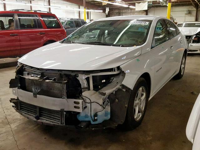 1G1ZC5STXGF216098 - 2016 CHEVROLET MALIBU LS WHITE photo 2