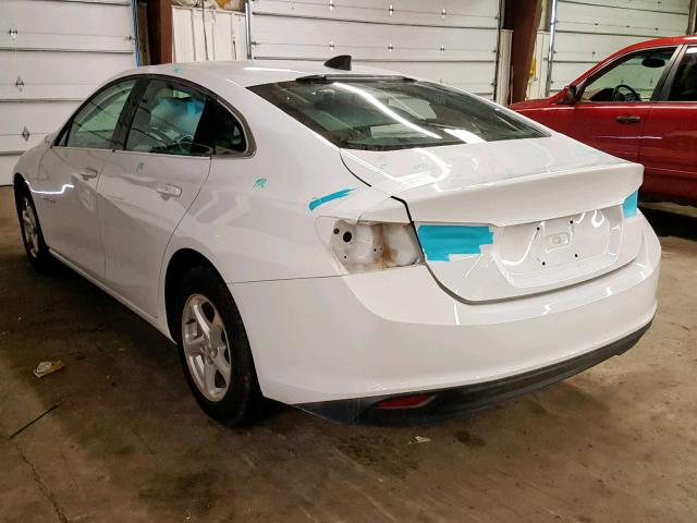 1G1ZC5STXGF216098 - 2016 CHEVROLET MALIBU LS WHITE photo 3