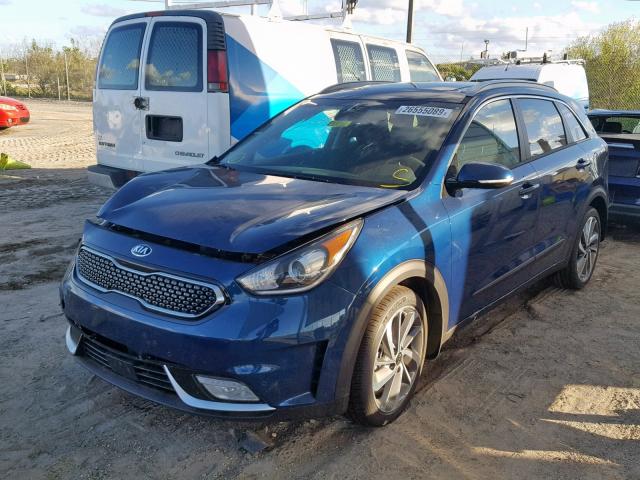 KNDCE3LC9K5223651 - 2019 KIA NIRO TOURI BLUE photo 2