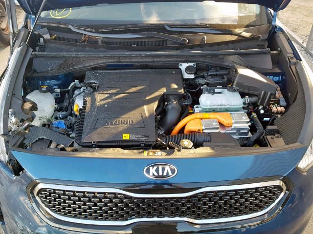 KNDCE3LC9K5223651 - 2019 KIA NIRO TOURI BLUE photo 7