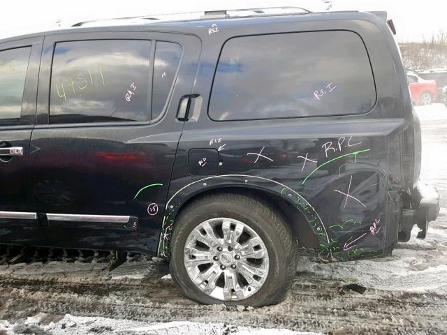 5N1AA0NE3FN622847 - 2015 NISSAN ARMADA PLA BLACK photo 9