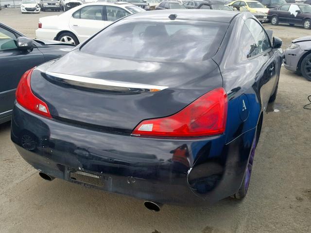 JNKCV64E68M125580 - 2008 INFINITI G37 BASE BLACK photo 4