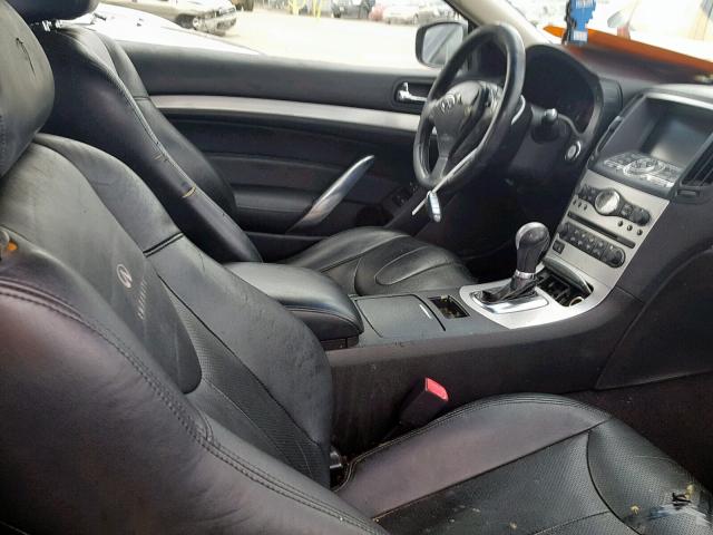 JNKCV64E68M125580 - 2008 INFINITI G37 BASE BLACK photo 5