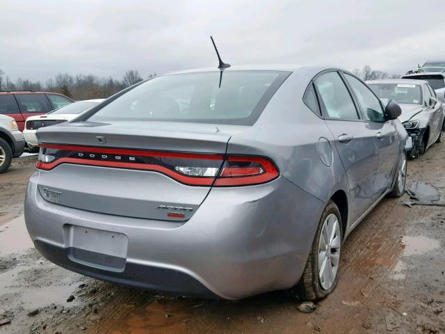 1C3CDFDH0FD151415 - 2015 DODGE DART SE AE GRAY photo 4