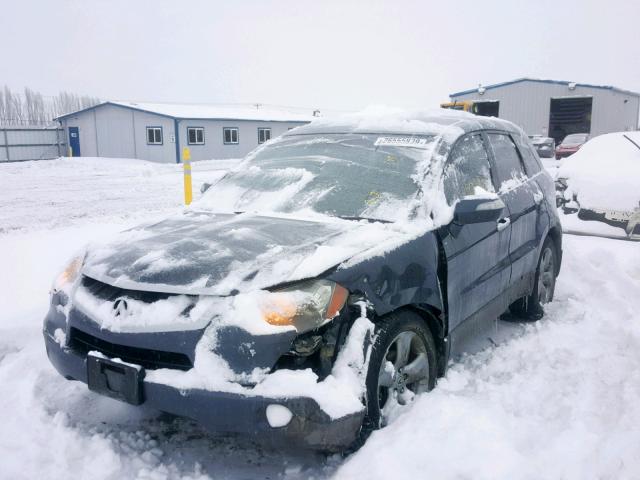 5J8TB18247A003461 - 2007 ACURA RDX GRAY photo 2