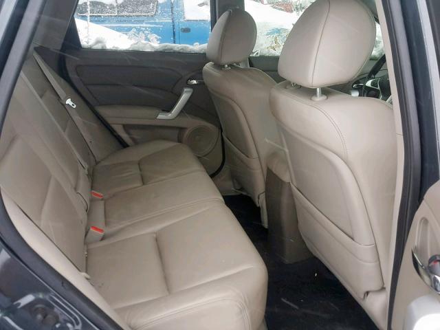 5J8TB18247A003461 - 2007 ACURA RDX GRAY photo 6