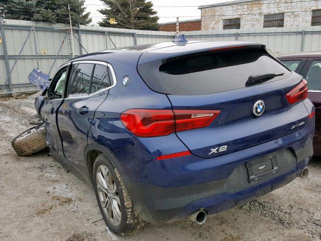 WBXYJ5C33JEF69681 - 2018 BMW X2 XDRIVE2 BLUE photo 3