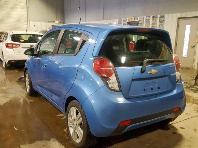 KL8CD6S93EC413058 - 2014 CHEVROLET SPARK 1LT BLUE photo 3