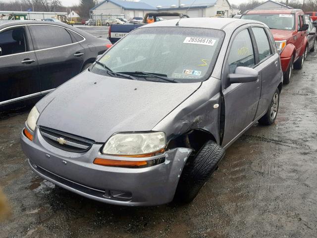 KL1TD66677B725780 - 2007 CHEVROLET AVEO BASE ნაცრისფერი ფოტო 2
