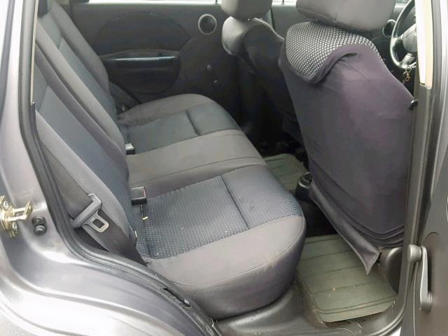 KL1TD66677B725780 - 2007 CHEVROLET AVEO BASE ნაცრისფერი ფოტო 6