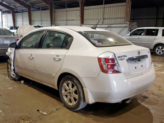 3N1AB6APXAL648997 - 2010 NISSAN SENTRA 2.0 WHITE photo 3