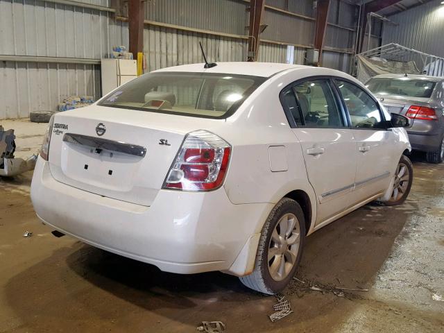 3N1AB6APXAL648997 - 2010 NISSAN SENTRA 2.0 WHITE photo 4