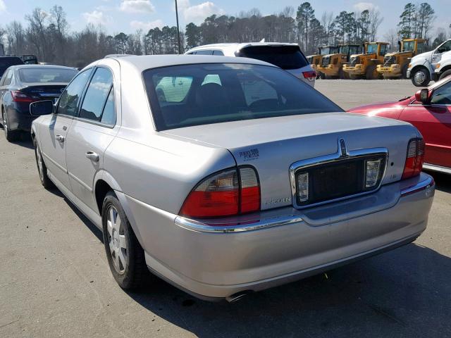 1LNHM86S05Y612525 - 2005 LINCOLN LS SILVER photo 3