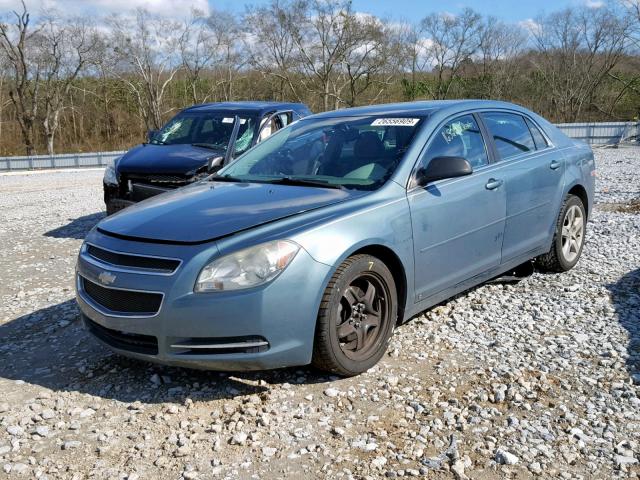 1G1ZG57B594204105 - 2009 CHEVROLET MALIBU LS TURQUOISE photo 2
