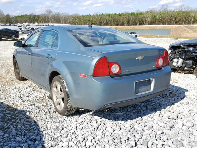 1G1ZG57B594204105 - 2009 CHEVROLET MALIBU LS TURQUOISE photo 3