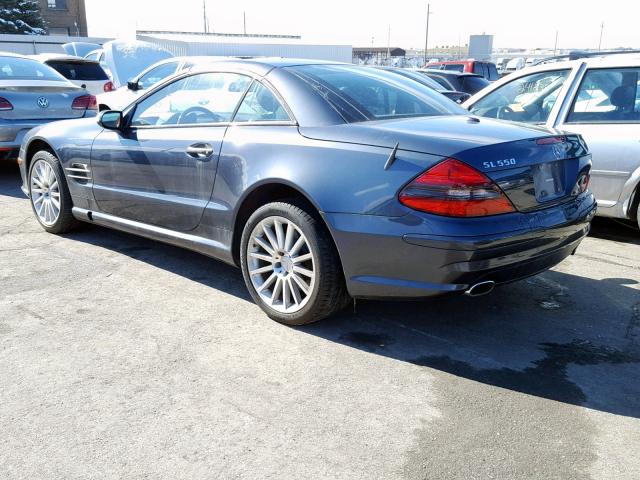 WDBSK71F58F141832 - 2008 MERCEDES-BENZ SL 550 GRAY photo 3