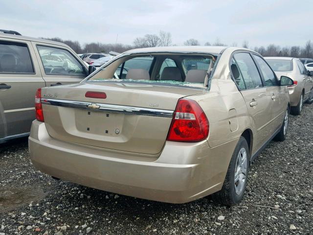 1G1ZS58F67F108114 - 2007 CHEVROLET MALIBU LS TAN photo 4