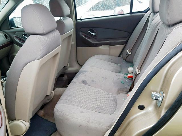 1G1ZS58F67F108114 - 2007 CHEVROLET MALIBU LS TAN photo 6