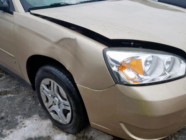 1G1ZS58F67F108114 - 2007 CHEVROLET MALIBU LS TAN photo 9