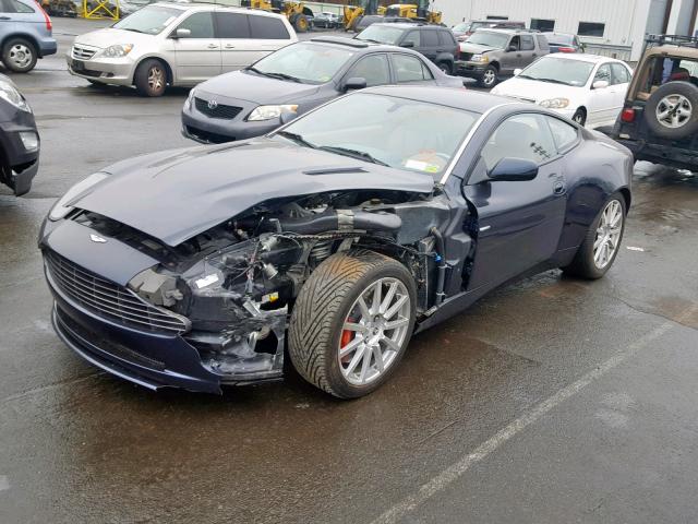 SCFAC24385B501646 - 2005 ASTON MARTIN VANQUISH S BLUE photo 2