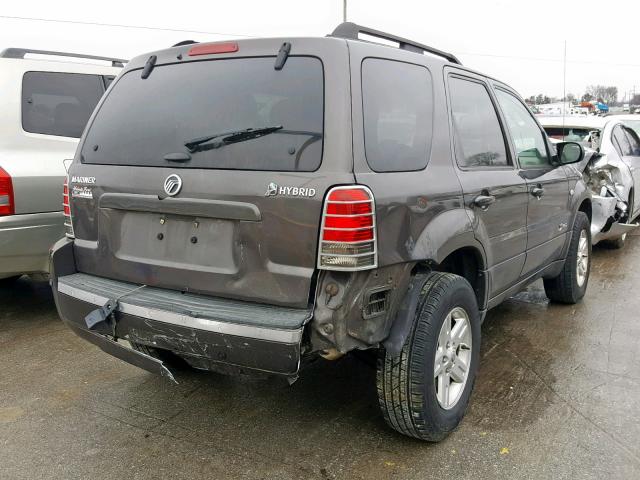 4M2CU39H97KJ05785 - 2007 MERCURY MARINER HE BROWN photo 4