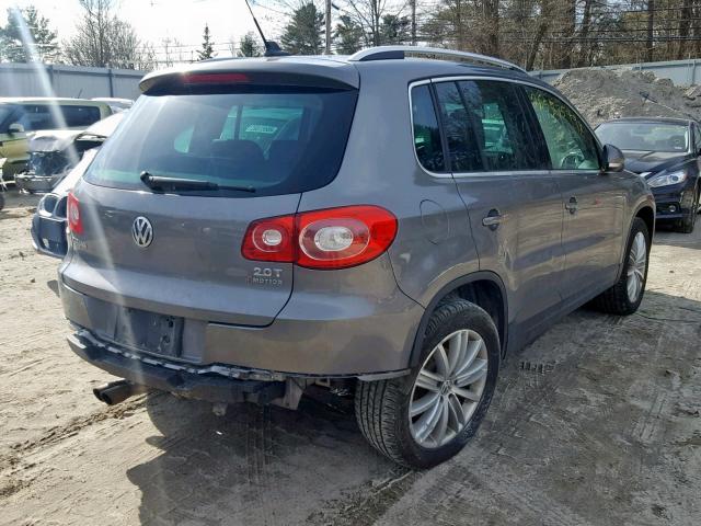 WVGBV95N59W535740 - 2009 VOLKSWAGEN TIGUAN SE GRAY photo 4