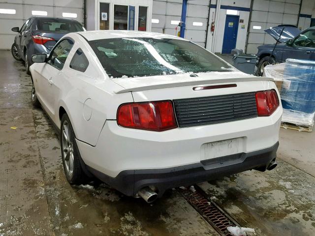 1ZVBP8CF8B5143980 - 2011 FORD MUSTANG GT WHITE photo 3