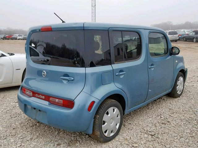 JN8AZ28R19T113366 - 2009 NISSAN CUBE BASE BLUE photo 4