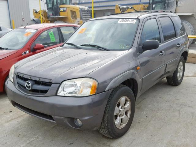 4F2YZ94164KM02549 - 2004 MAZDA TRIBUTE LX GRAY photo 2