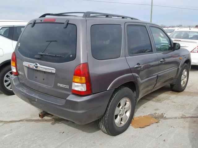 4F2YZ94164KM02549 - 2004 MAZDA TRIBUTE LX GRAY photo 4