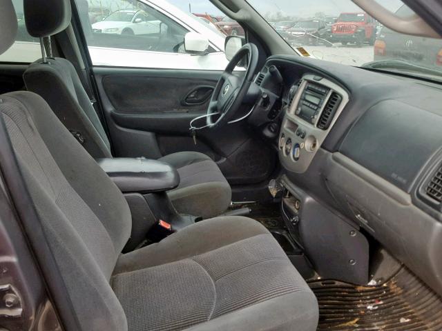 4F2YZ94164KM02549 - 2004 MAZDA TRIBUTE LX GRAY photo 5