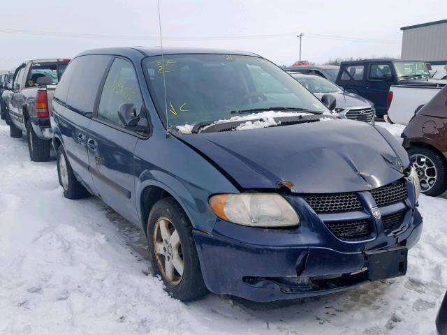 1D4GP45R25B321545 - 2005 DODGE CARAVAN SX BLUE photo 1