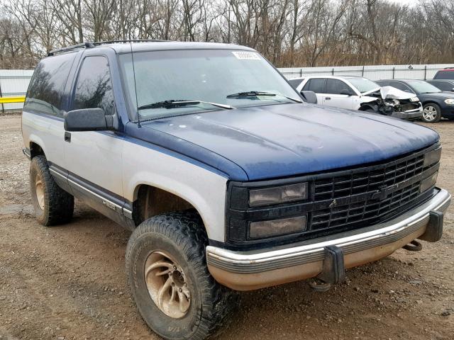 1GNEK18K3PJ345207 - 1993 CHEVROLET BLAZER K15 BLUE photo 1