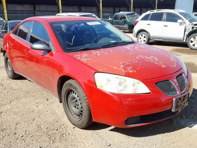 1G2ZF58B974116104 - 2007 PONTIAC G6 VALUE L RED photo 1