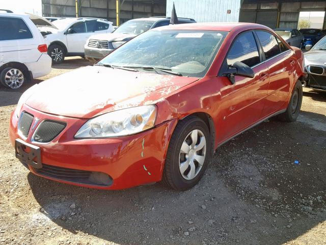 1G2ZF58B974116104 - 2007 PONTIAC G6 VALUE L RED photo 2