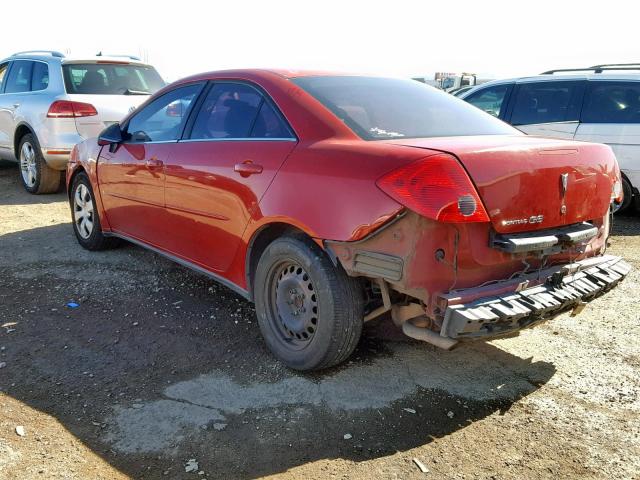 1G2ZF58B974116104 - 2007 PONTIAC G6 VALUE L RED photo 3