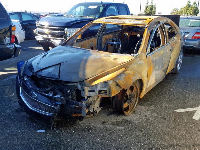 1G1ZC5EB5AF164714 - 2010 CHEVROLET MALIBU 1LT CHARCOAL photo 2
