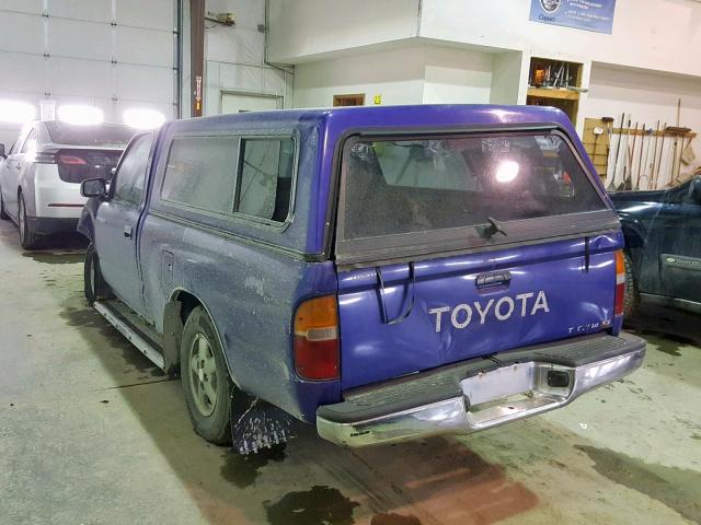 4TAUN41B5SZ006932 - 1995 TOYOTA TACOMA BLUE photo 3