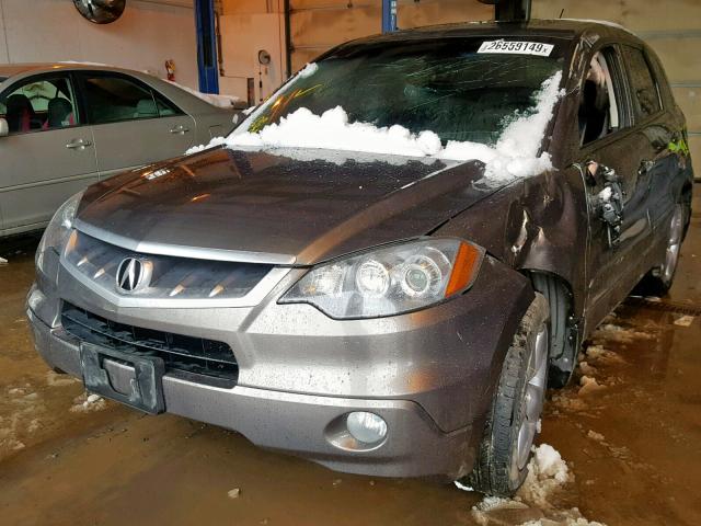 5J8TB18268A007528 - 2008 ACURA RDX GRAY photo 2