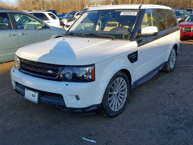 SALSF2D40DA766318 - 2013 LAND ROVER RANGE ROVE WHITE photo 2