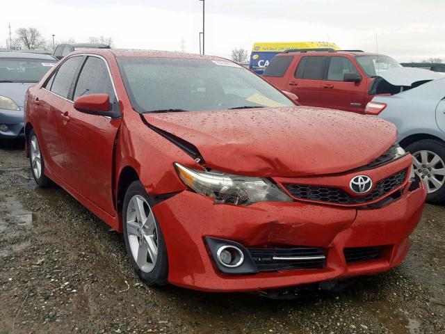 4T1BF1FK1DU653968 - 2013 TOYOTA CAMRY L RED photo 1