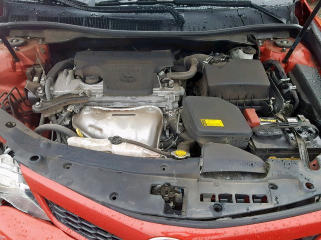 4T1BF1FK1DU653968 - 2013 TOYOTA CAMRY L RED photo 7