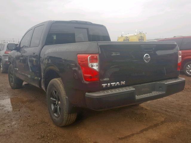 1N6AA1EK8JN529652 - 2018 NISSAN TITAN S BLACK photo 3