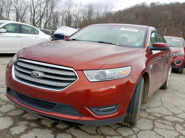 1FAHP2H82EG142066 - 2014 FORD TAURUS SEL BURGUNDY photo 2